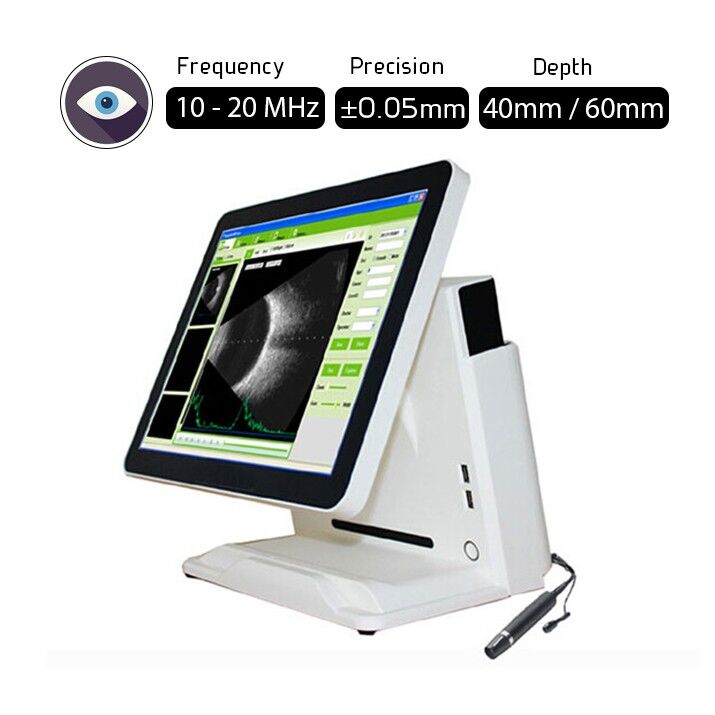Ophthalmic Digital Ultrasound Scanner, A/B Scan, 15 inch LCD Screen OPHTHA2-CD